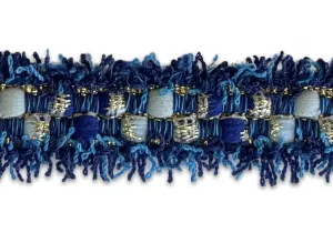 3/4" Golden Riviera Checkerboard Trim (Made in France)