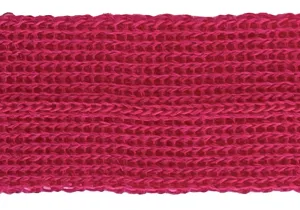 7/8" Passionate Pink Simple Fold-Over Wool Trim (Made in Japan)