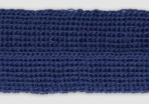 7/8" Ultramarine Navy Simple Fold-Over Wool Trim (Made in Japan)