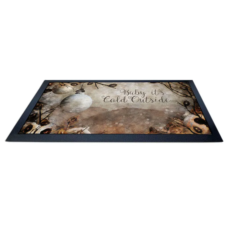 Bar Service Mat - Baby It's Cold Outside - 17.25" x 10"