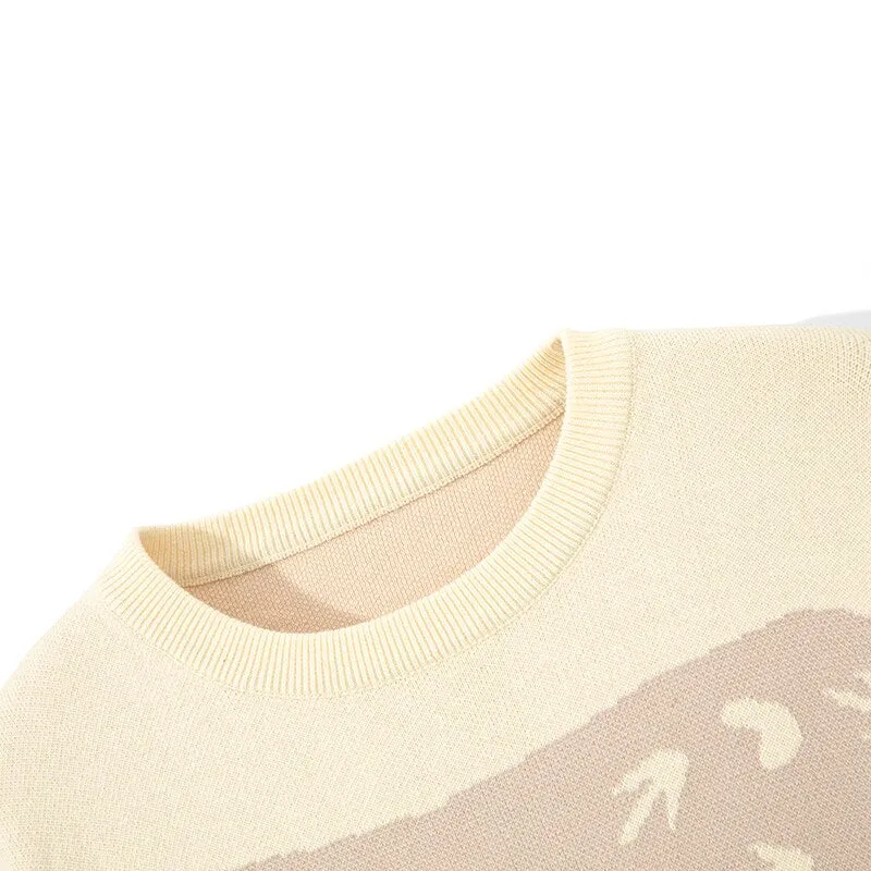 Casual Sweater Men Harajuku Style Knitted Pullover