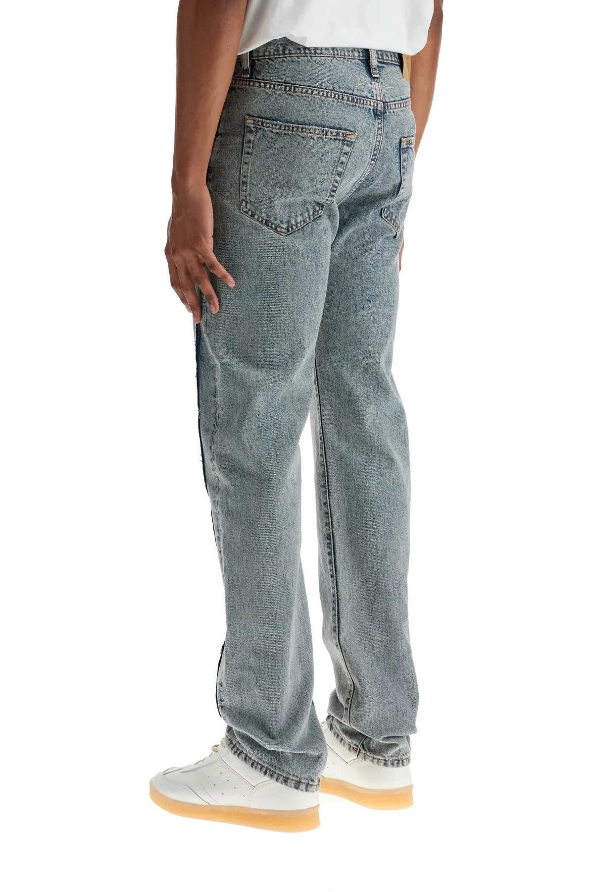 Contrasting Panel Design Denim