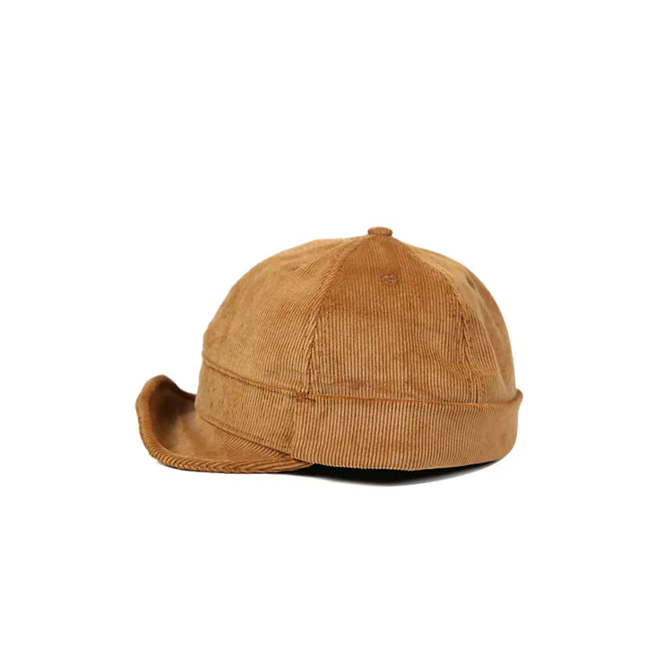 Corduroy Short Brim Baseball Cap
