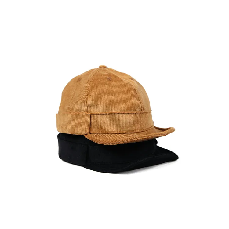 Corduroy Short Brim Baseball Cap