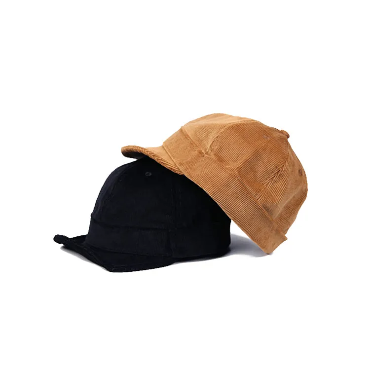 Corduroy Short Brim Baseball Cap