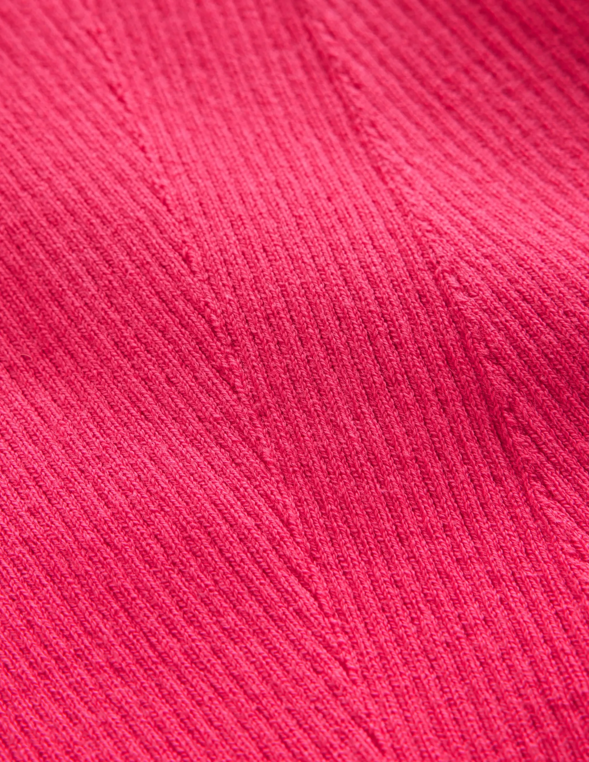 Cotton Rib Boat Neck Jumper-Carnival Pink