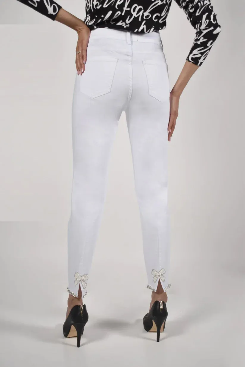 Jeans Frank Lyman 190117-BLANC