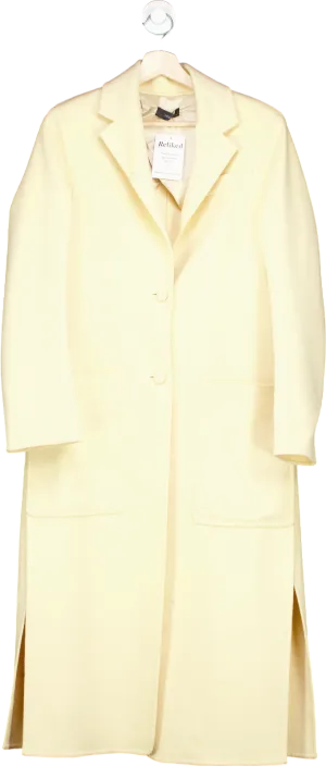 Joseph Ivory Marvil Double Wool Silk Coat UK 38
