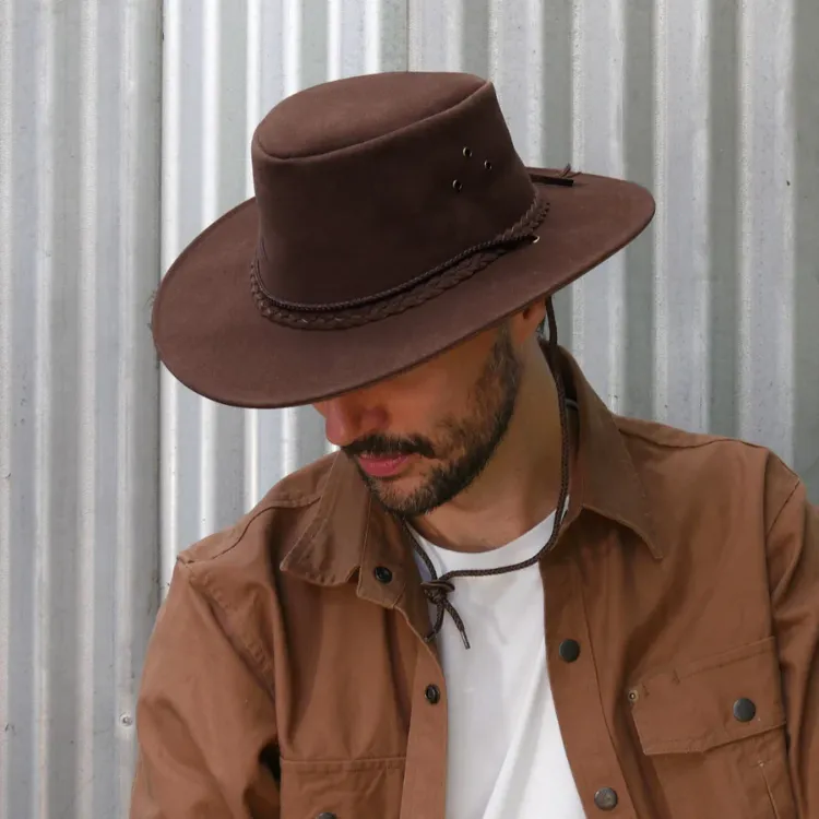 Kakadu Soaka Suede Hat - Brown