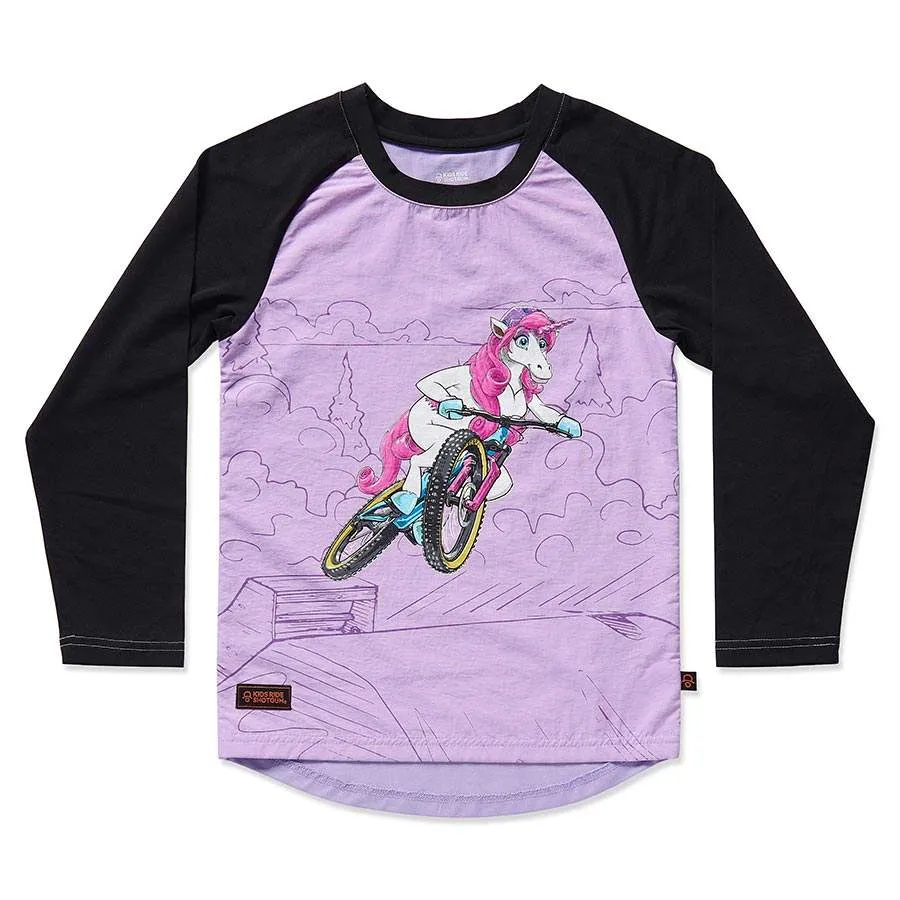 Kids Ride Shotgun MTB Windproof Jersey Youth-Specific Design for Comfort and Protection