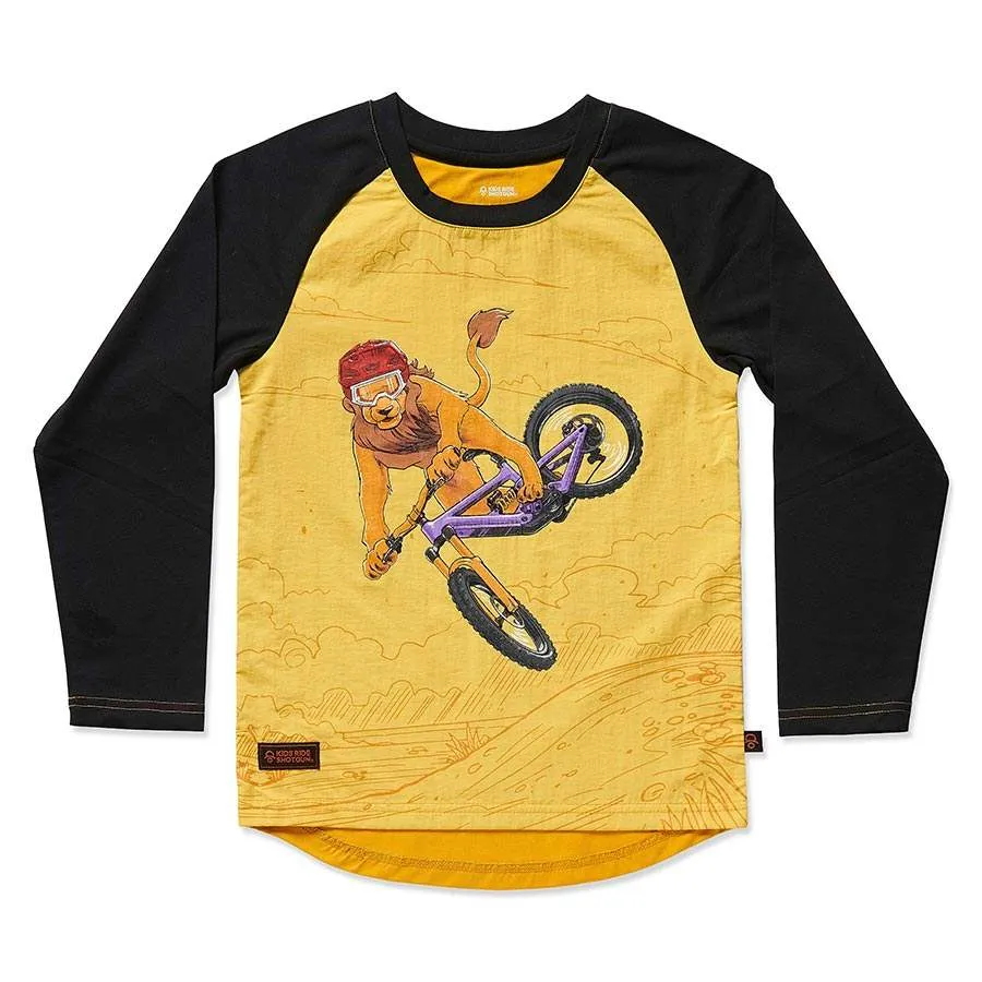 Kids Ride Shotgun MTB Windproof Jersey Youth-Specific Design for Comfort and Protection