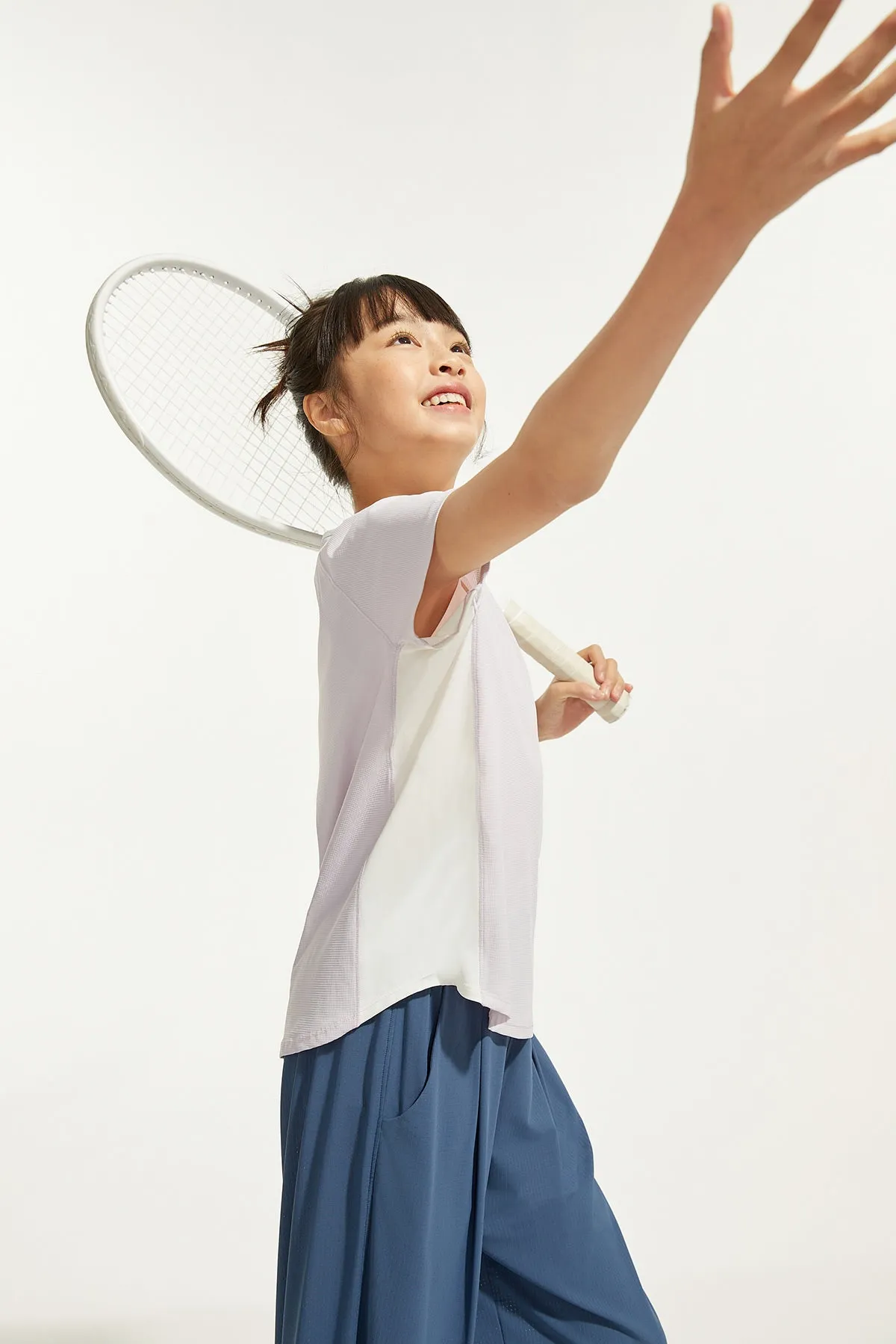 Lattice Color Block Short Sleeves