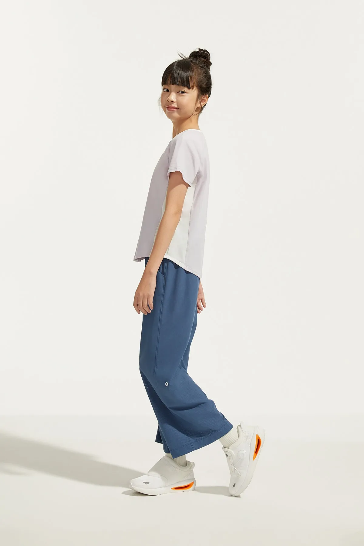 Lattice Color Block Short Sleeves