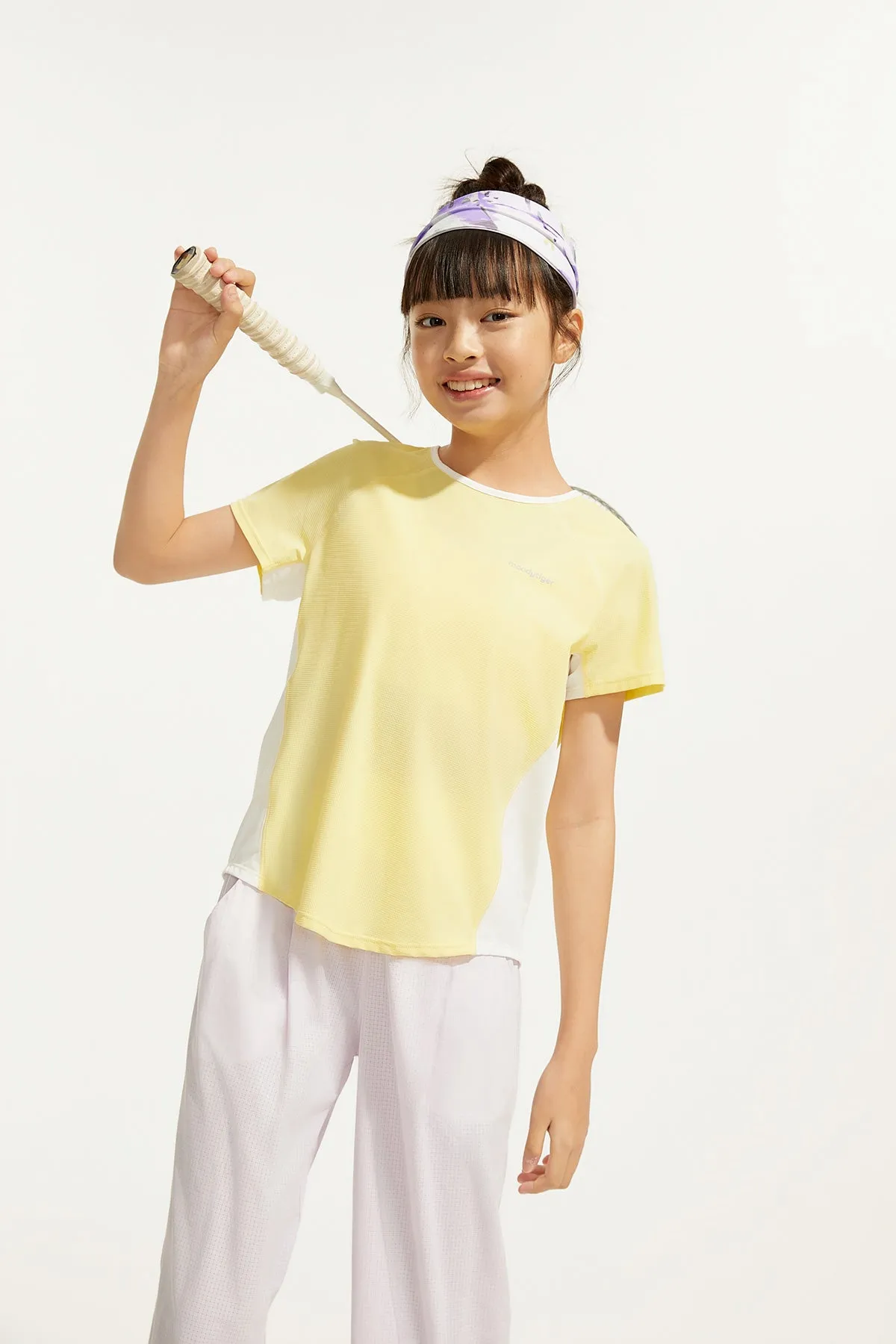 Lattice Color Block Short Sleeves