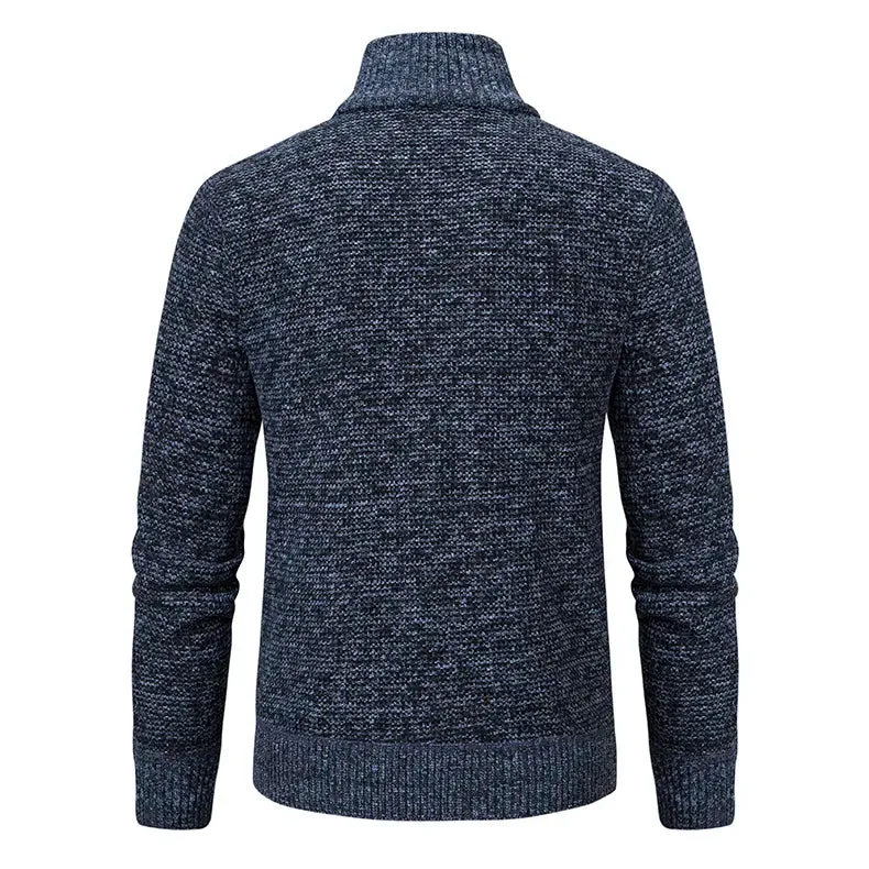 Luxurious Knit Men's Cardigan Jacket