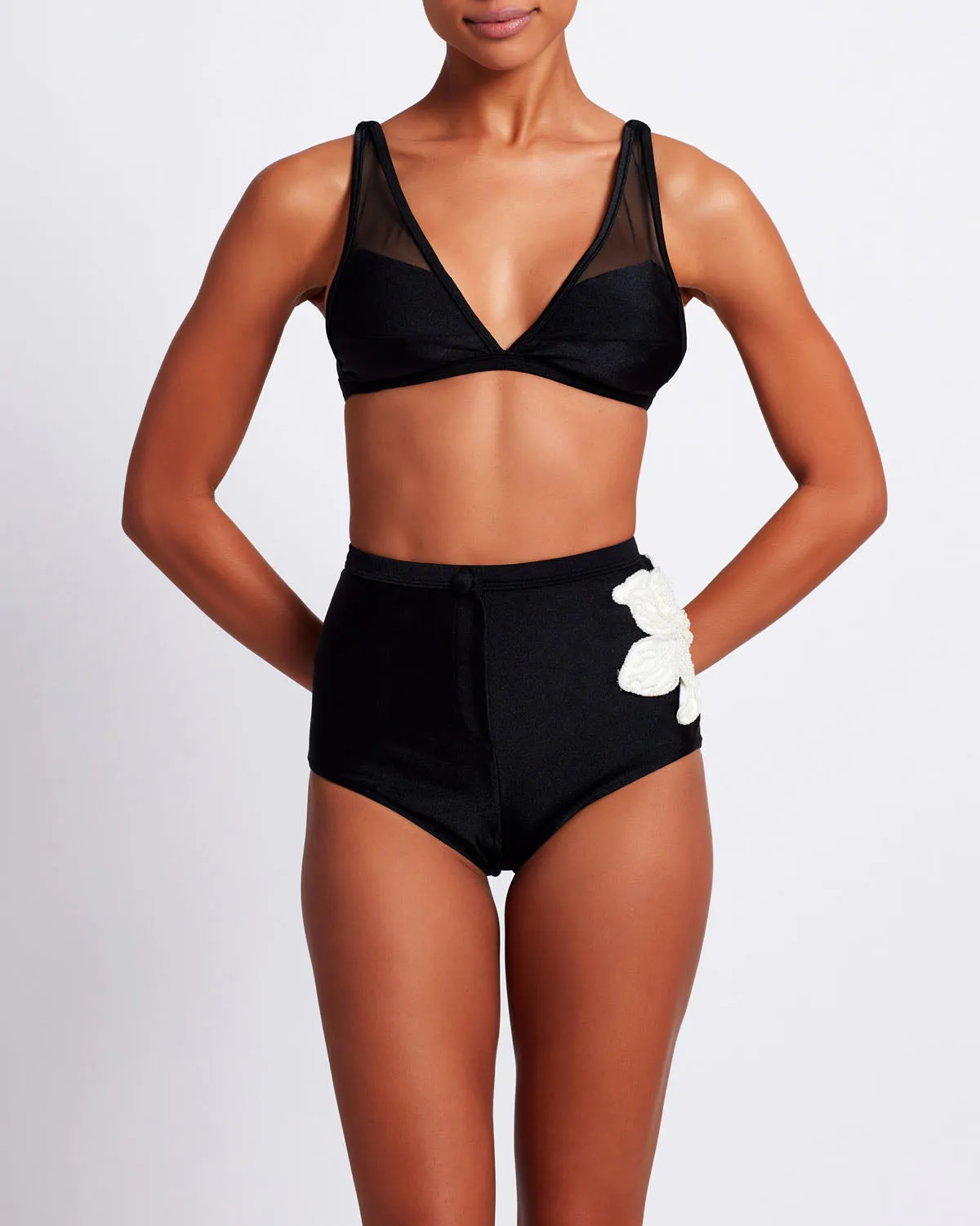 MESH PANEL BIKINI TOP