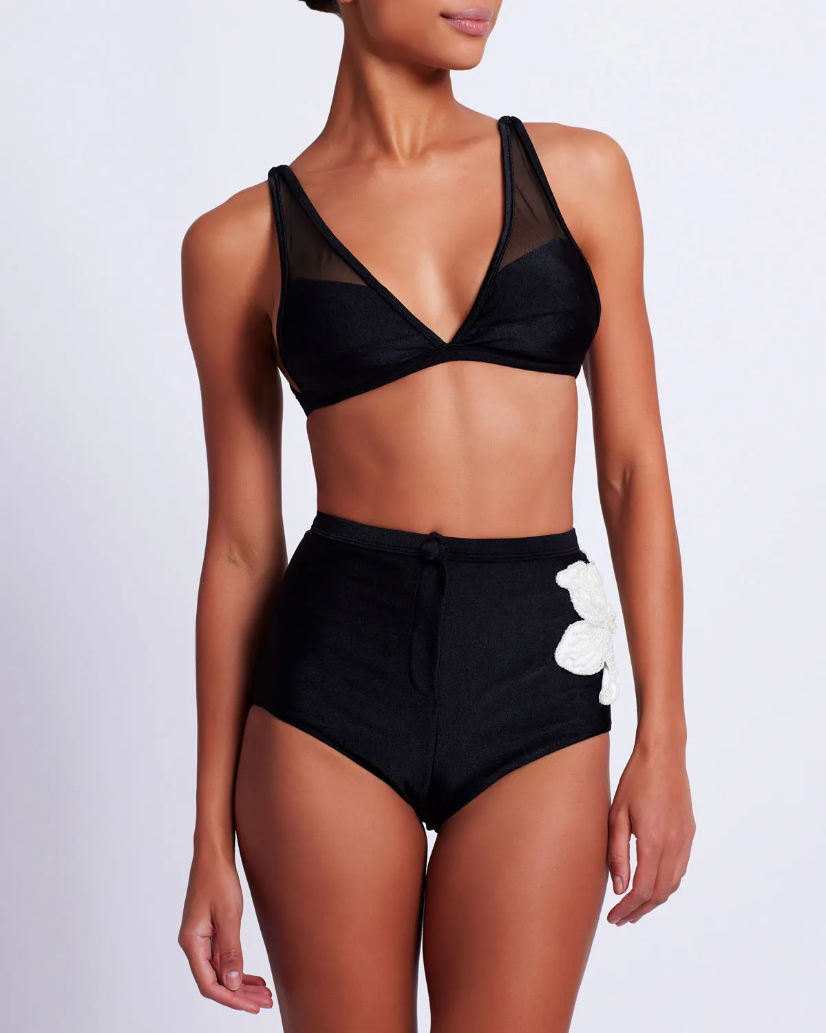 MESH PANEL BIKINI TOP