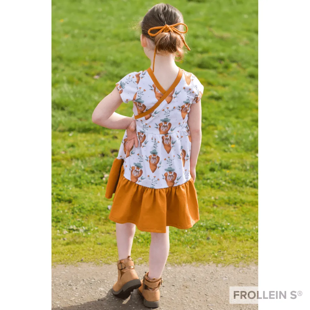 Organic Cotton Jersey - Carrot Bunny - Peach