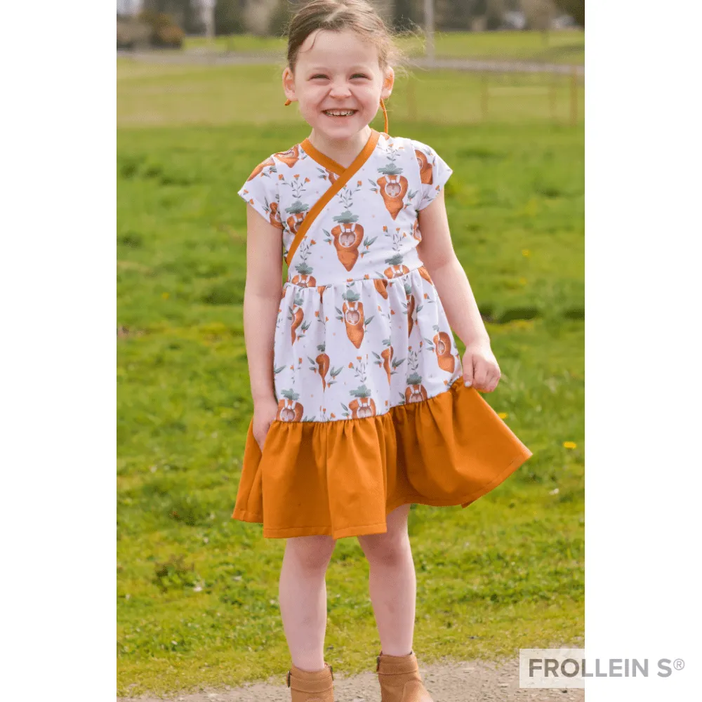 Organic Cotton Jersey - Carrot Bunny - Peach