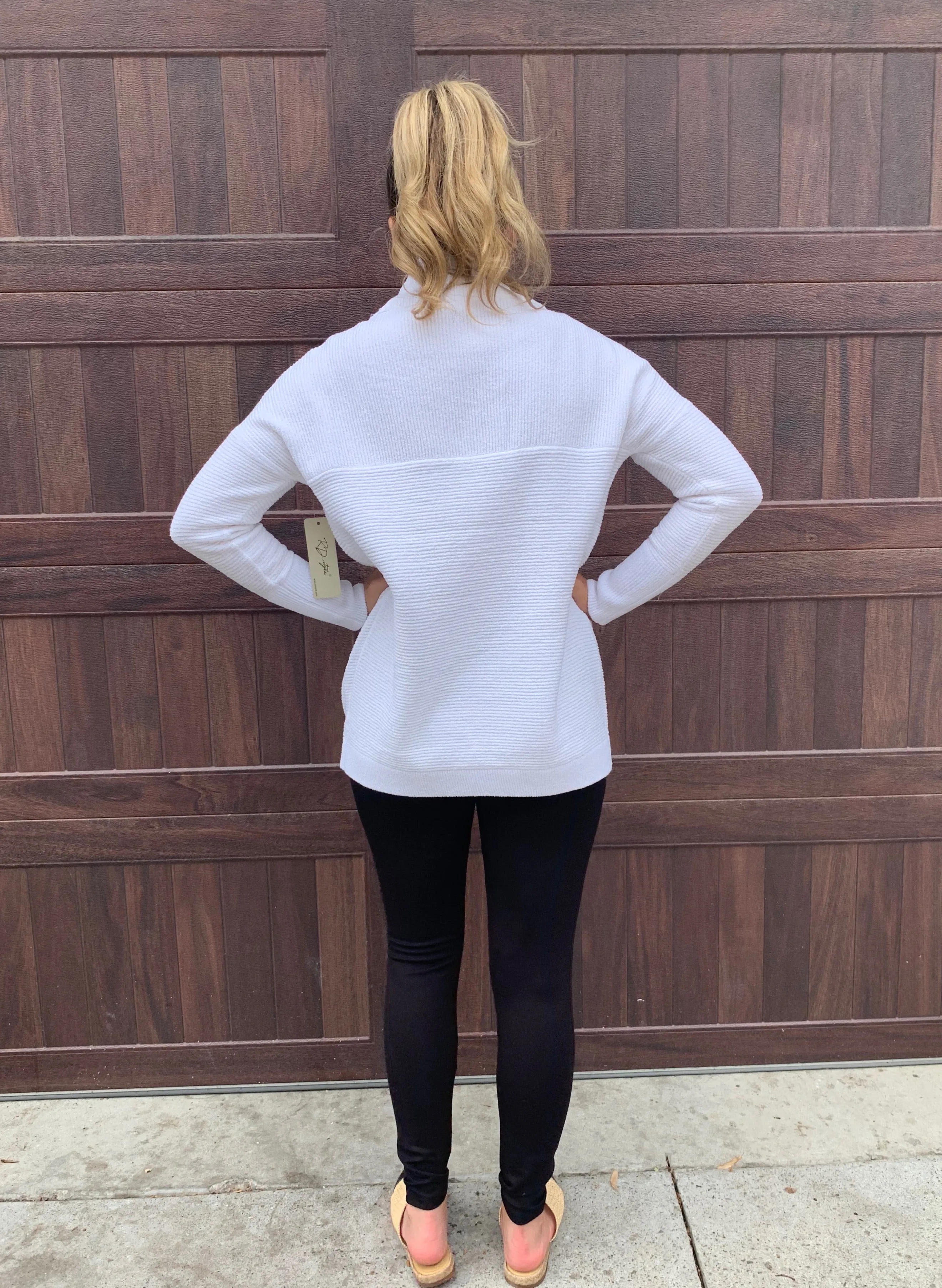 OTTOMAN SWEATER - WHITE