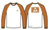 Purpose Recycled Cotton Ls T-Shirt - Sunrise Orange/White