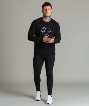 Pursuit Logo Crew Neck (Black/Black)