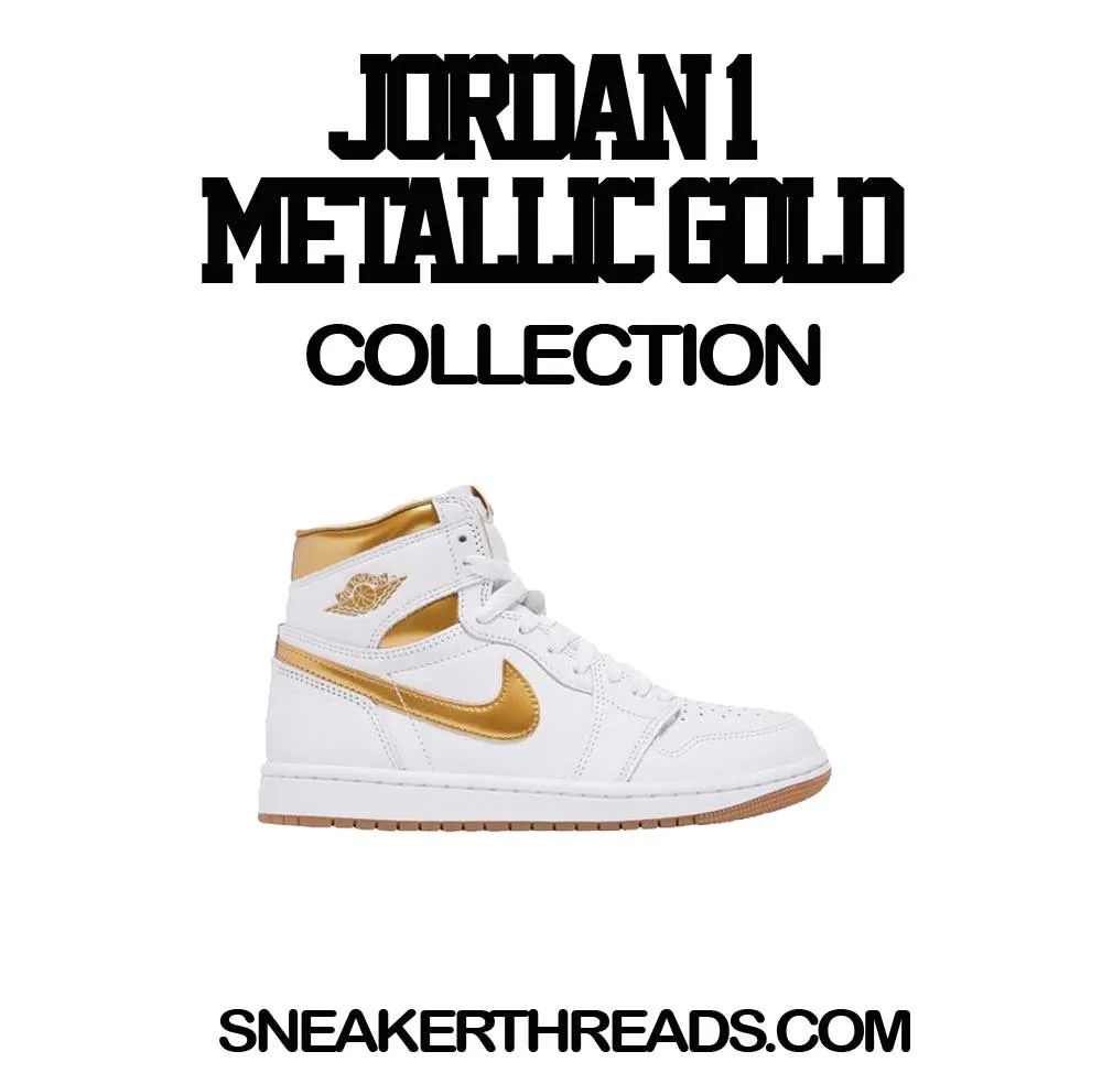Retro 1 White Metallic Gold Greatness Nip Shirt