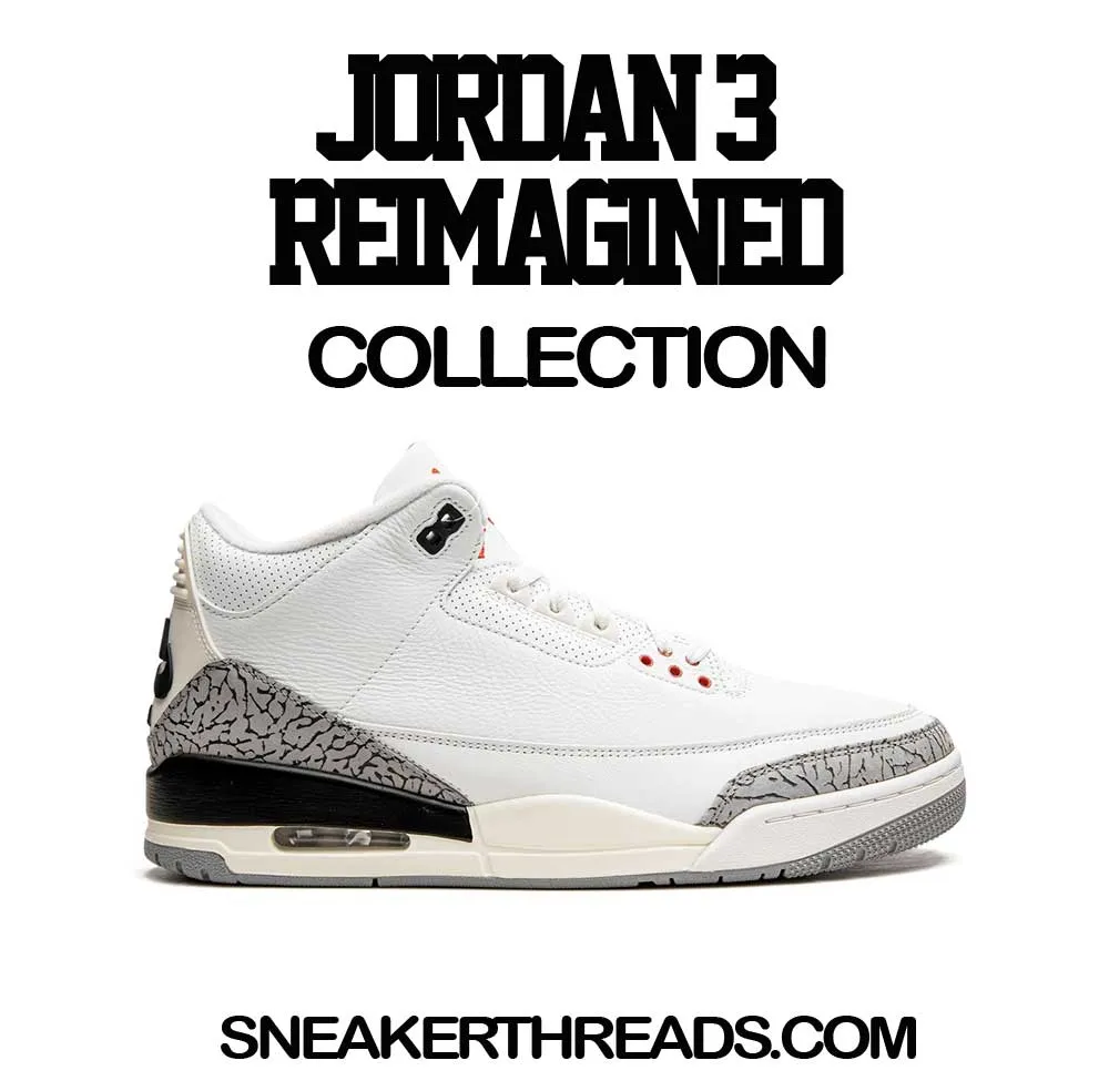 Retro 3 Reimagined White Cement Money Talk Shirt