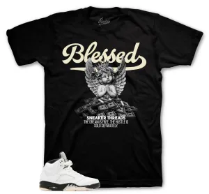 Retro 5 White Black Blessed Angel Shirt