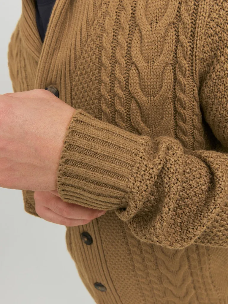 Shawl Neck Cardigan - Otter