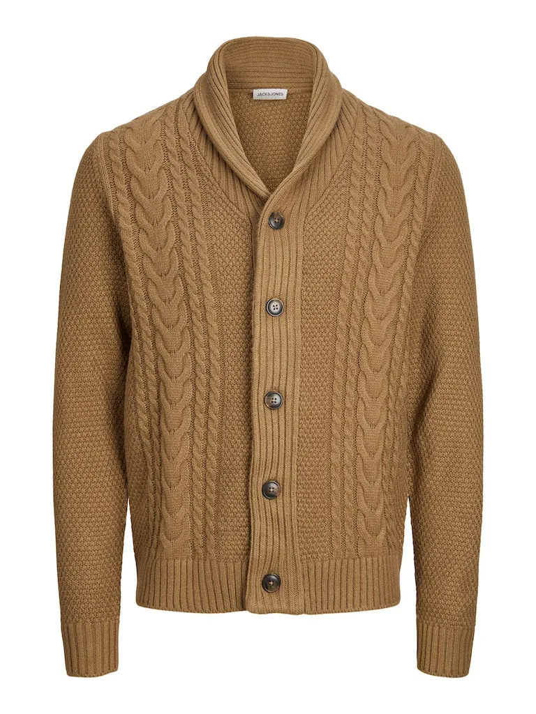 Shawl Neck Cardigan - Otter