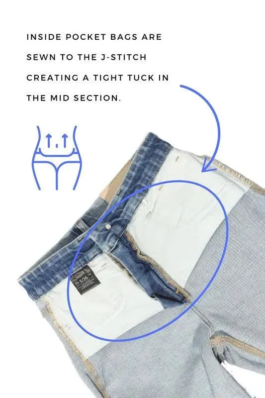 Tummy Control Jeans 90'S Vintage High Rise Wide Jeans
