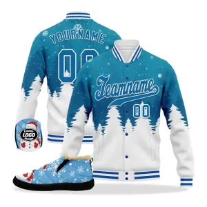 Unique Gift,Personalized Christmas Combo Offer, Custom Xmas Fashion Shoes and Jackets,  Best Gift for Chirtmas