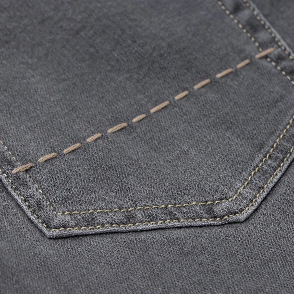 Washed Grey Cashmere Denim 'Milano' Regular Fit Jeans