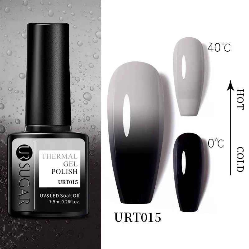 Wenkouban  Thermal Nail Polish Shiny Sequins Effect Color Change Gel Varnishes All For Manicure Nails Art UV Semi Permanent Gellak
