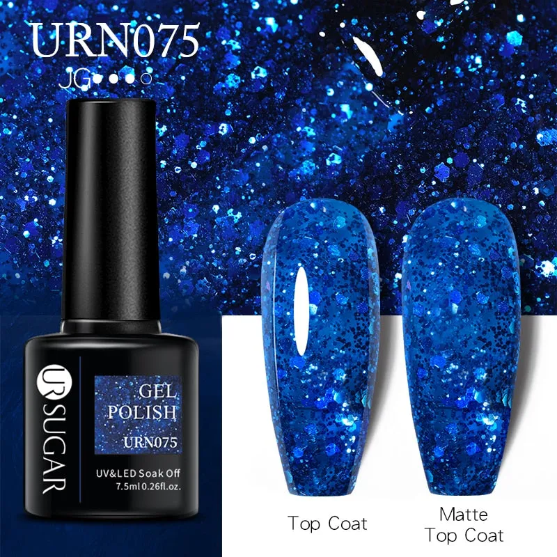 Wenkouban  Thermal Nail Polish Shiny Sequins Effect Color Change Gel Varnishes All For Manicure Nails Art UV Semi Permanent Gellak