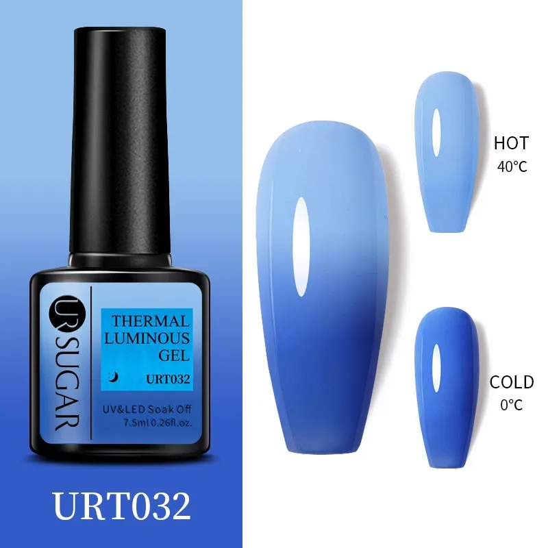 Wenkouban  Thermal Nail Polish Shiny Sequins Effect Color Change Gel Varnishes All For Manicure Nails Art UV Semi Permanent Gellak
