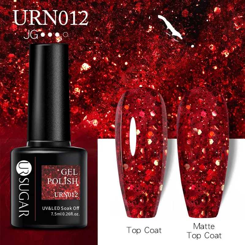 Wenkouban  Thermal Nail Polish Shiny Sequins Effect Color Change Gel Varnishes All For Manicure Nails Art UV Semi Permanent Gellak