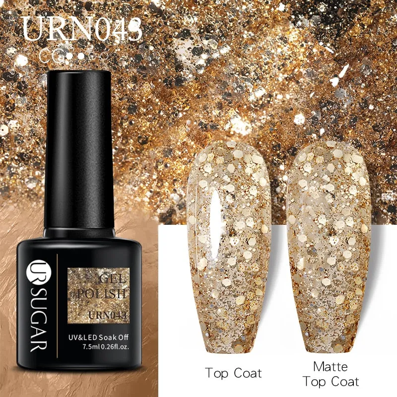 Wenkouban  Thermal Nail Polish Shiny Sequins Effect Color Change Gel Varnishes All For Manicure Nails Art UV Semi Permanent Gellak