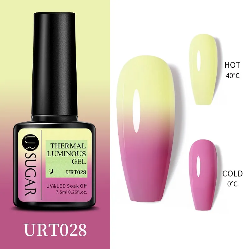 Wenkouban  Thermal Nail Polish Shiny Sequins Effect Color Change Gel Varnishes All For Manicure Nails Art UV Semi Permanent Gellak