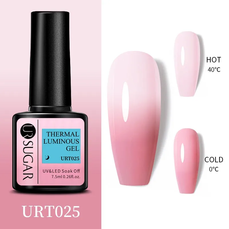 Wenkouban  Thermal Nail Polish Shiny Sequins Effect Color Change Gel Varnishes All For Manicure Nails Art UV Semi Permanent Gellak