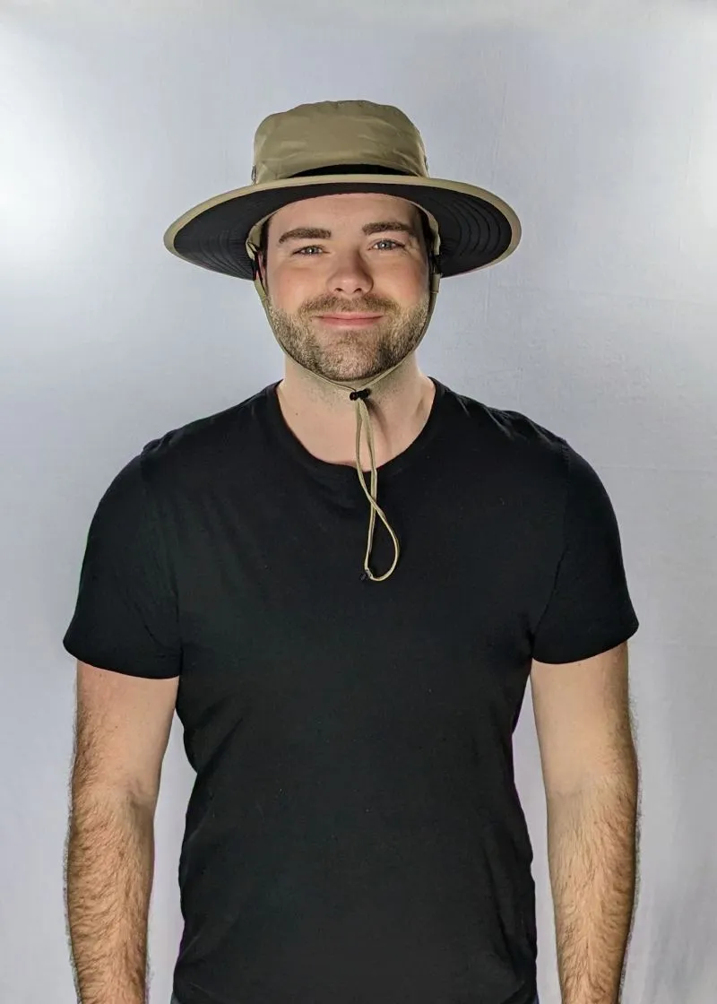 Wind Haven Mens Sun Hat With Strap