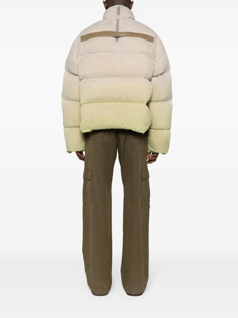 x Rick Owens Cyclopic gradient padded jacket