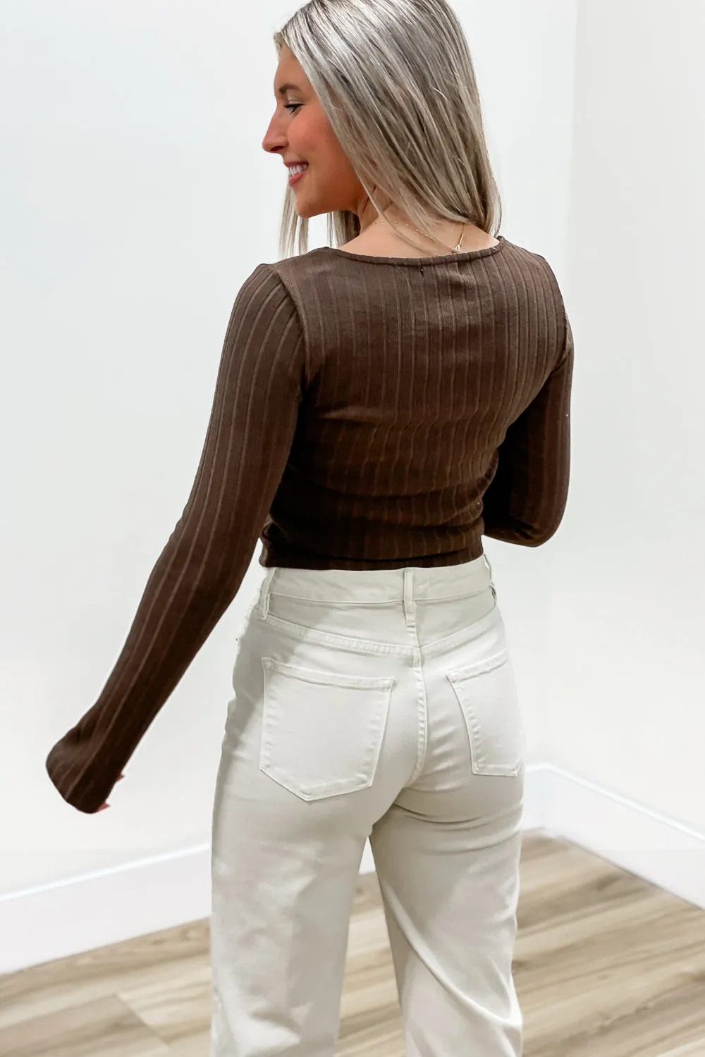 Z Supply: Madeline Rib Top - Dark Chocolate